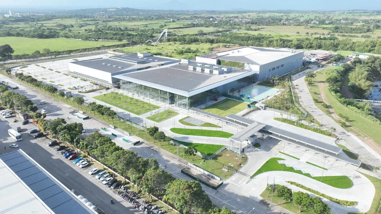 Aerial view of a completed corporate campus landscape in Batangas