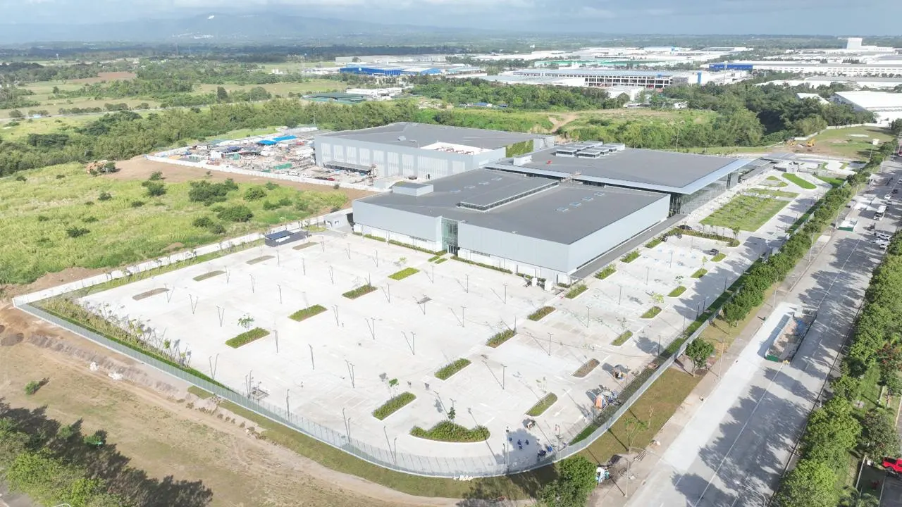 Aerial view of a large completed corporate landscape in Batangas