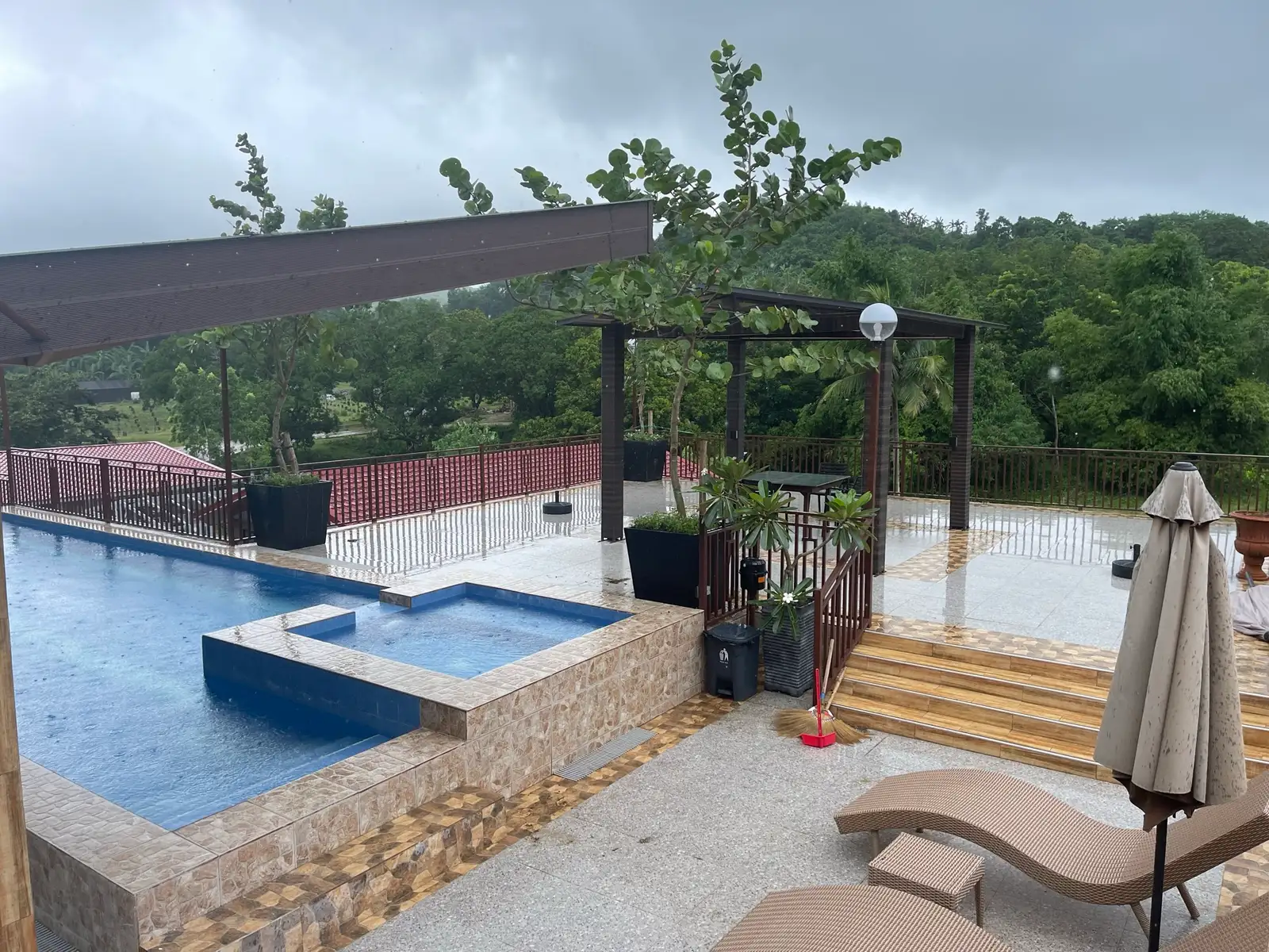 Infinity pool deck and pergola planting, a resort project in Nasugbu, Batangas